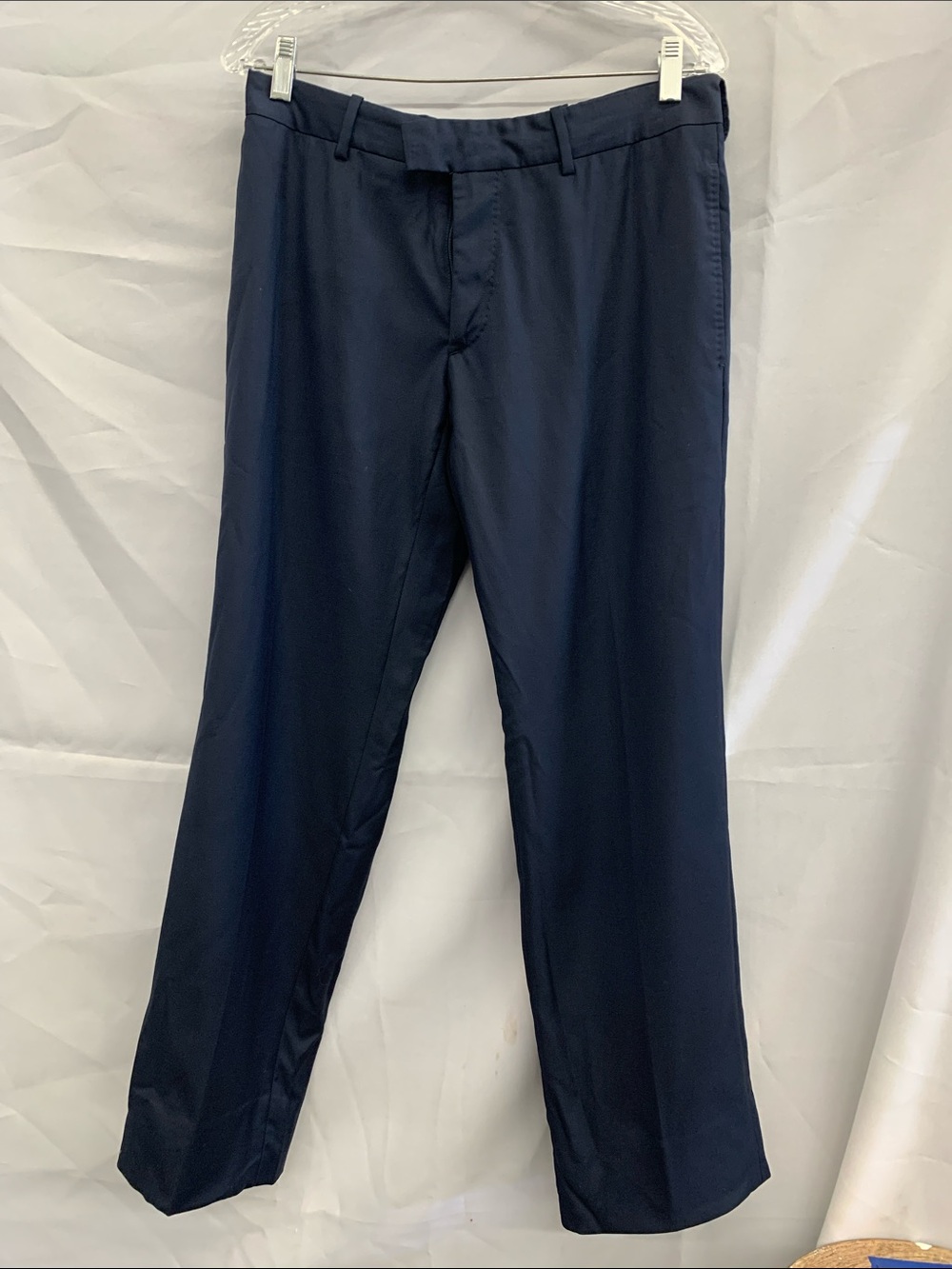 Alexander McQueen Men's Navy Straight-Leg Dress Pants